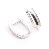 Orecchini Domar Gioielli Donna Orecchino cerchio argento 925 con zirconia cubica in Argento Cubic Zirconia EZB125015